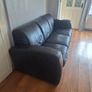 FREE - Natuzzi Black Leather 3 Seat Sofa Image 2