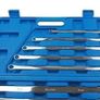 10pc Extra Long Double Ring Ratchet Spanner Set | Cr-V Steel | Gear Ratchet + Socket Adapters | NEW Image 2