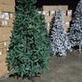 Christmas tree 6ft 7ft 8ft 180cm 210cm 240cm green and white Image 3