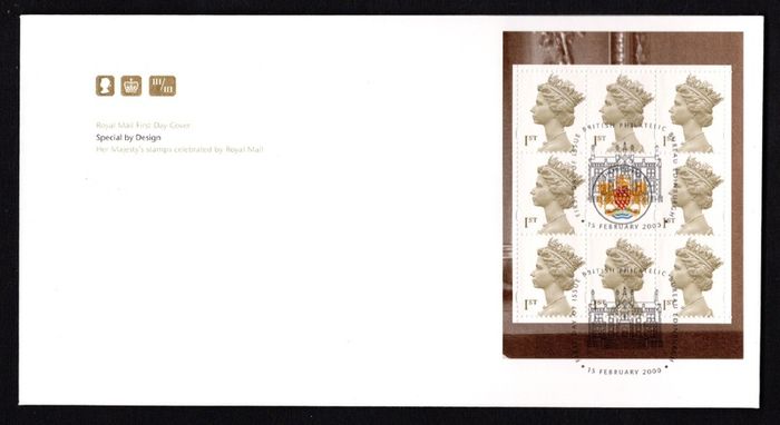 2000 Great Britain Special by Design Stamp Booklet Pane Philatelic Bureau Edinburgh Cancel Royal Mail Addressed First Day Cover (FDC).