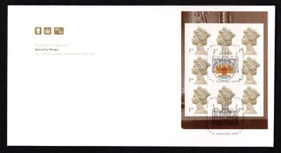 2000 Great Britain Special by Design Stamp Booklet Pane Philatelic Bureau Edinburgh Cancel Royal Mail Addressed First Day Cover (FDC).
