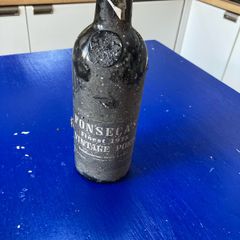 Port bottle old empty. Complete with 50 years of dust