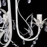 Crystal Pendant Ceiling Lamp Chandeliers 2 pcs Elegant White Image 5