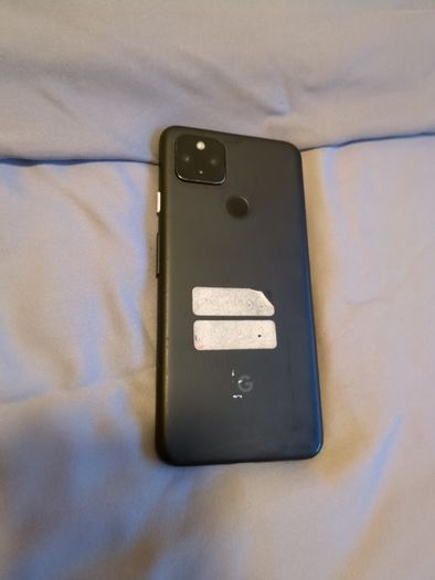 Google Pixel 4a 5g with Green Case