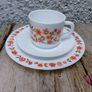 Arcopal Scania Teacup , saucer and side plate, Pyrex, milk glass Image 2