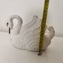 Ceramic Cream Swan Planter Image 2