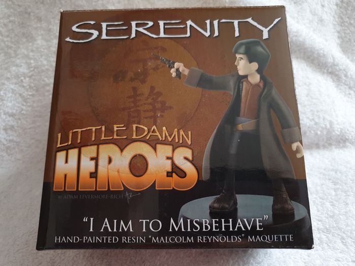 Very Rare Serenity Little Damn Heroes Malcolm Reynolds Firefly QMX Maquette Hand Painted