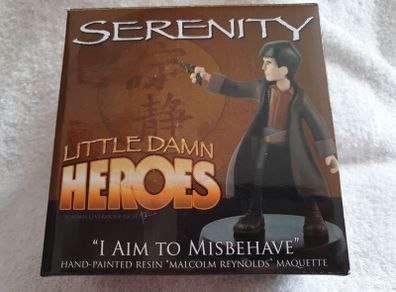Very Rare Serenity Little Damn Heroes Malcolm Reynolds Firefly QMX Maquette Hand Painted