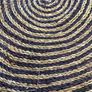 Round woven straw rug Image 3