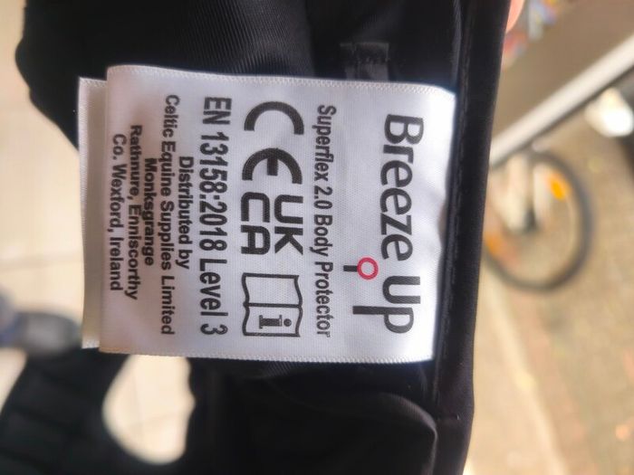 Horse riding back protector - Breeze up exacta 3