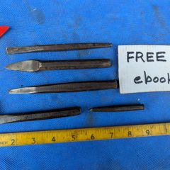 5 Metal Chisels / Punches