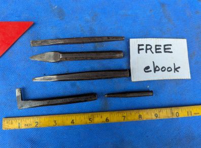 5 Metal Chisels / Punches