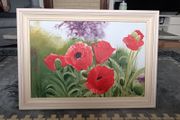 Wall art poppies