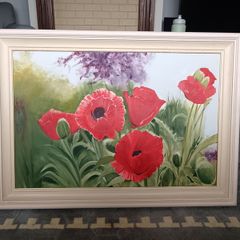 Wall art poppies
