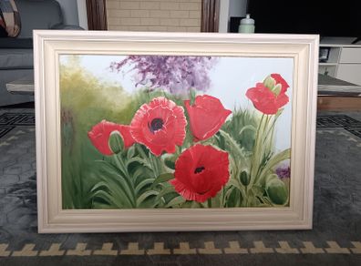 Wall art poppies