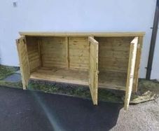 Timber Bike Shed (3m x 1.2m) Flat Packed