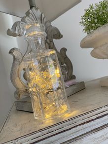 ShabbyChic Vintage Bottle lit up