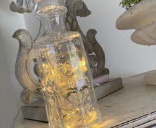 ShabbyChic Vintage Bottle lit up