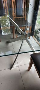 glass dining table
