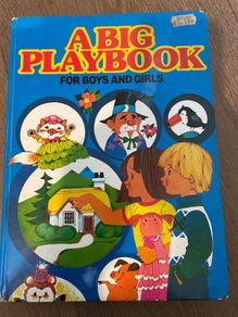 Vintage book a big playbook for boys and girls