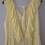 ZARA Baby Yellow Frilly Maxi Dress M Image 2