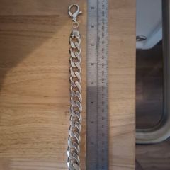 Big  chunky silver bracelet 925