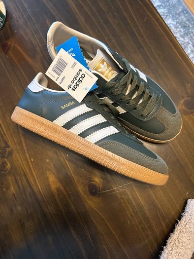Adidas Sambas Green Dupes Size 6 New