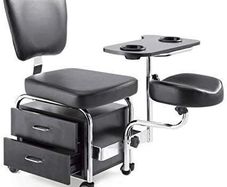 manicure pedicure nail station beauty chair stool table