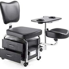 manicure pedicure nail station beauty chair stool table
