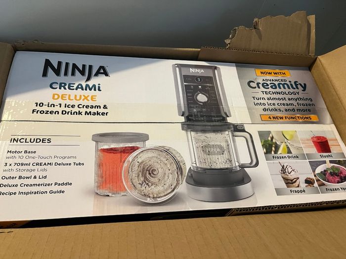 Ninja Creami Deluxe 10-in-1 Ice Cream and Frozen Drink Maker
