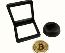 Bitcoin Collectible Coin with Display Stand