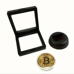 Bitcoin Collectible Coin with Display Stand