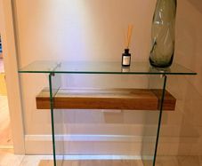 Glass Console Table x2