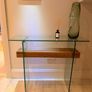 Glass Console and Coffee Table Set Image 2