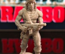 3D Printed Rambo Figurine