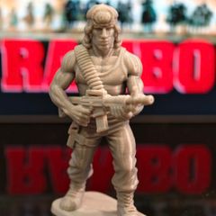 3D Printed Rambo Figurine