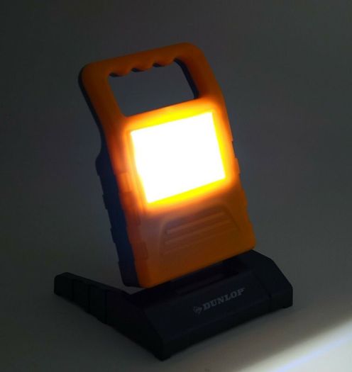 Dunlop 120Lumen COB LED Work Light Dimmable Lantern Emergency Garage Hom