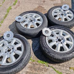 mini one 4 aluminum wheels with tires