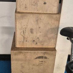 3 x Wooden Plyometric Jump Boxes / Plyo Boxes