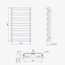 bathroom radiator 80x50 cm Image 2