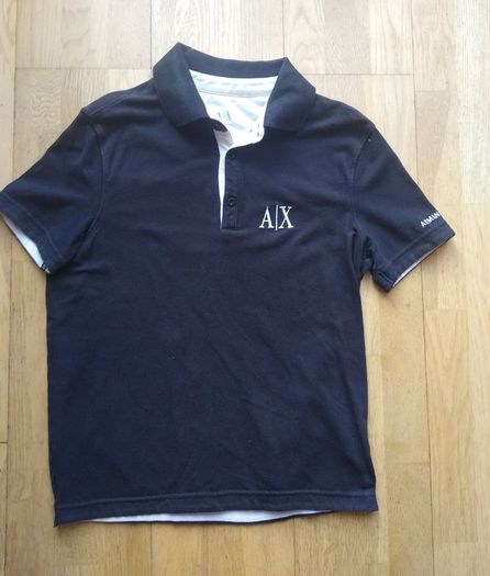 Men's Black Armani Exchange Polo Shirt