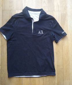 Men's Black Armani Exchange Polo Shirt