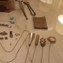 Italian jewellery box, probably Sorrento, jewellery, some stamped. D18 post 10e Image 5