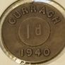 Curragh 1d token 1940 Image 2