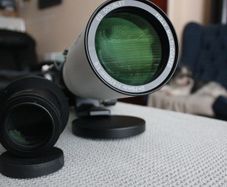 Tecnosky 70mm refractor and 0.8X flattener/reducer.