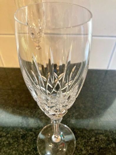 Pair of vintage Waterford champagne glasses