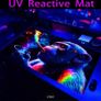 Large UV Reactive Gaming Mouse Pad Monkey Design Polyester Desk Mat Washable Rubber Base Free viewing Image 6