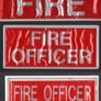 Bundle of Fire Officer/ Fire Reflective Badges. 2 310mm X 100mm, 5 240mm X 110mm & 4 120mm X 44mm Image 2