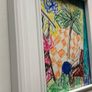 Original art framed original art Acrylic painting drawing framed holiday feel art Irish art Image 8