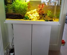 New in box Ferplast Dubai 80 Aquarium Stand, 81 x 36 x 73 cm, White